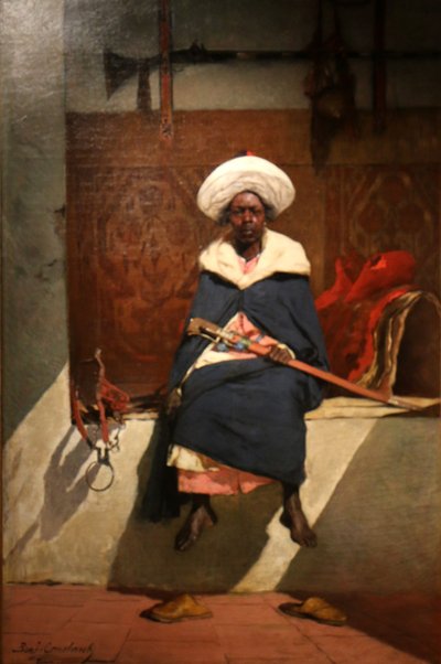 Den marockanska kungen Tahamy. av Jean Joseph Benjamin Constant