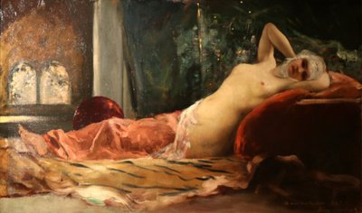 Odalisque. av Jean Joseph Benjamin Constant