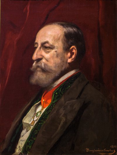 Porträtt av Camille Saint-Saens av Jean Joseph Benjamin Constant