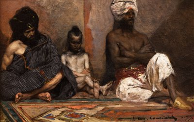 Sittande araber av Jean Joseph Benjamin Constant