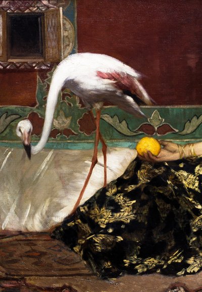 Den rosa flamingon (detalj) av Jean Joseph Benjamin Constant