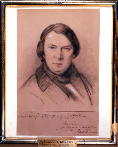 Robert Schumann, tysk kompositör, mitten av 1800-talet av Jean Joseph Bonaventure Laurens