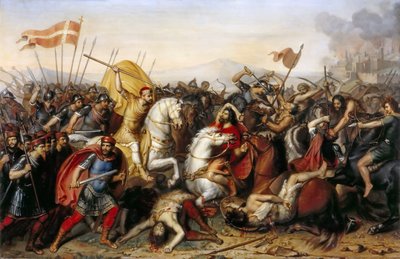 Slaget vid Saucourt-en-Vimeu den 3 augusti 881 av Jean Joseph Dassy