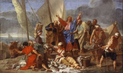 Det mirakulösa draget av fiskar av Jean Jouvenet