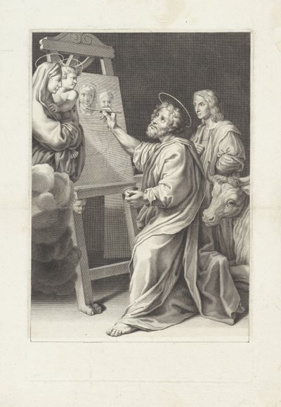 Luke målar Mary av Jean Langlois
