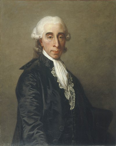 Porträtt av Jean Sylvain Bailly 1736-1793, 1789. av Jean-Laurent Mosnier