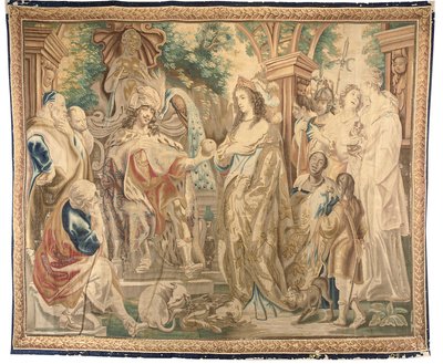 Brysseltapet från en uppsättning om sex, ca 1650 (ull & siden) av Jean Le and Eggermans Daniel II Clerc