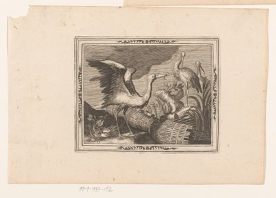 storkar Djurrepresentationer (serietitel) av Jean Leclerc