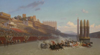 Vagnkapplöpning av Jean Leon Gerome