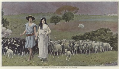 Daphnis och Chloe av Jean Leon Gerome av Jean Leon Gerome