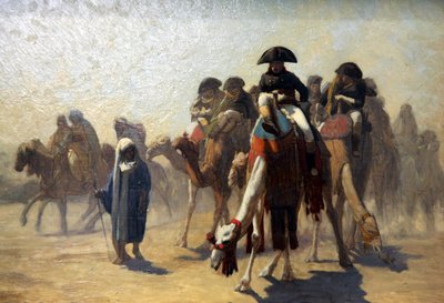 "General Bonaparte med sin militärstab i Egypten", 1863 av Jean Leon Gerome