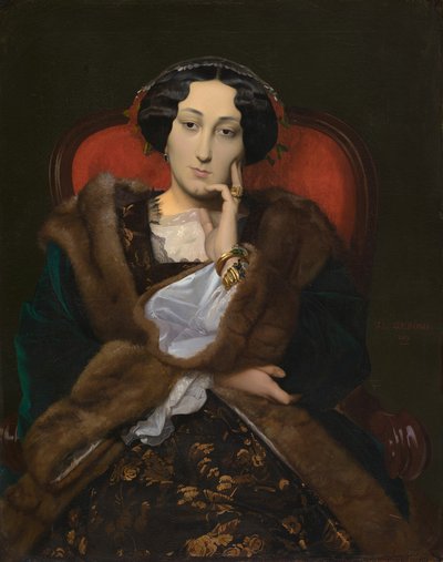 Porträtt av en kvinna av Jean Leon Gerome