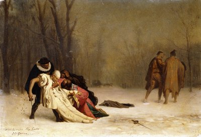 Duellen efter bollen av Jean Leon Gerome