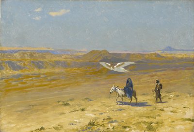 Flygningen till Egypten, 1890-talet. av Jean Leon Gerome