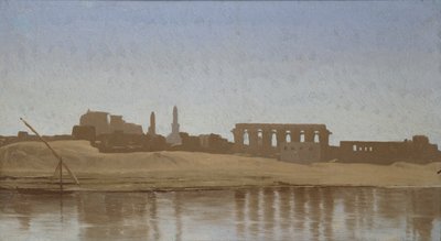 Utsikt över Nilen vid Luxor, 1857 av Jean Leon Gerome