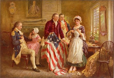 Betsy Ross 1777 av Jean Leon Gerome Ferris