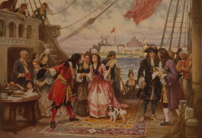 Kapten Kidd i New Yorks hamn, ca 1930 av Jean Leon Gerome Ferris