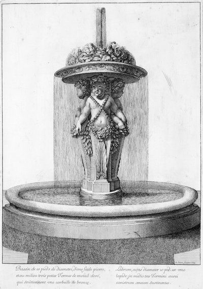 Design för en fontän, 1673 av Jean Lepautre