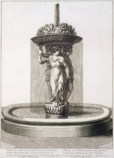 Design för en fontän, 1673 av Jean Lepautre