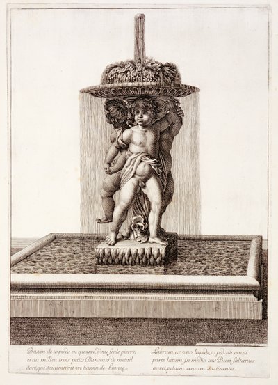 Fontän med tre förgyllda dansare i Versailles, 1672 av Jean Lepautre