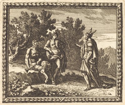 Midas med Apollo och Pan av Jean Lepautre