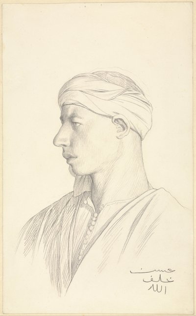 Porträtt av en egyptisk fellah av Jean Leon Gerome