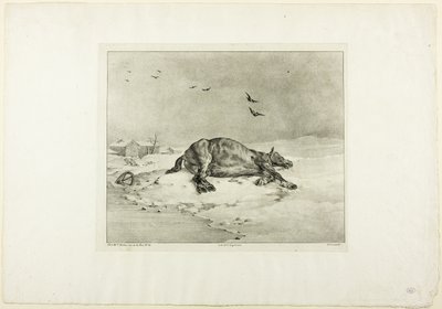 Död häst av Jean Louis André Théodore Géricault