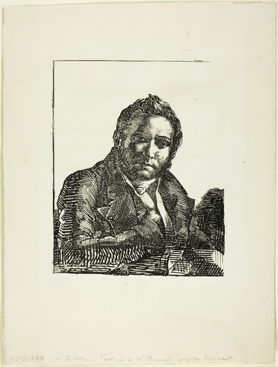 Porträtt av Auguste Brunet av Jean Louis André Théodore Géricault