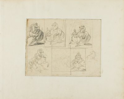 Studier av Jean Louis André Théodore Géricault