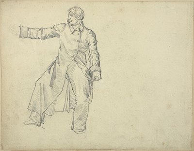 Studie av en artillerist av Jean Louis André Théodore Géricault
