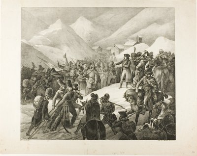 Passagen av berget Saint Bernard av Jean Louis André Théodore Géricault