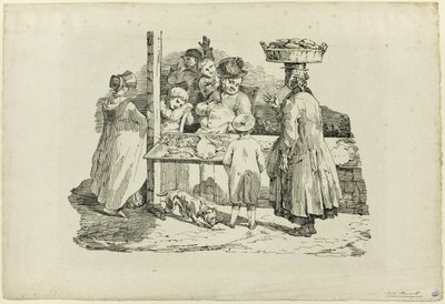 Den sovande fiskhandlaren av Jean Louis André Théodore Géricault