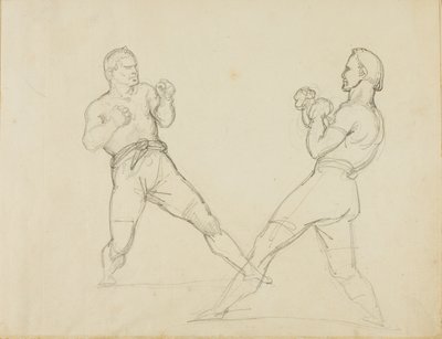 Två boxare i sparring av Jean Louis André Théodore Géricault