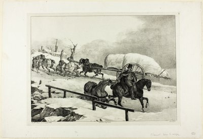 Vagn uppför en sluttning av Jean Louis André Théodore Géricault