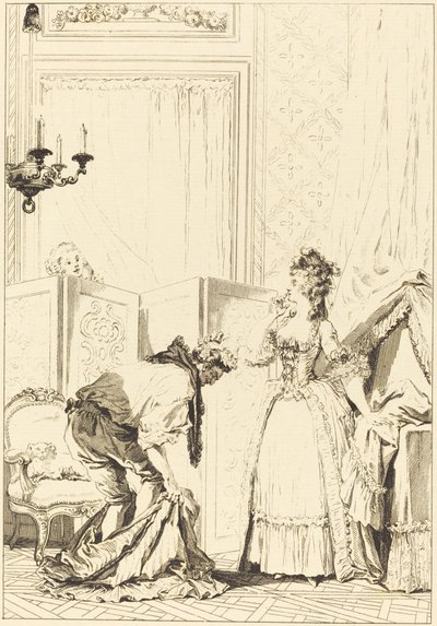 Den misshandlade och förnöjda cuckolden av Jean Louis Delignon and Antoine Jean Duclos after Jean Honoré Fragonard