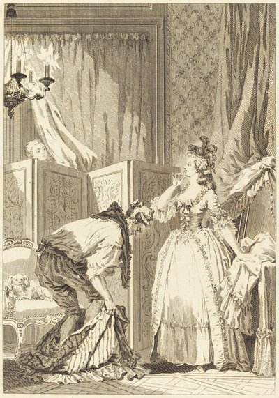 Den misshandlade och förnöjda cuckolden av Jean Louis Delignon and Antoine Jean Duclos after Jean Honoré Fragonard