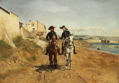 A General and His Aide-de-camp, 1869. av Jean Louis Ernest Meissonier