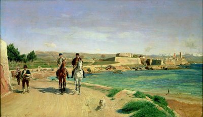 Antibes, ridturen, 1868 av Jean Louis Ernest Meissonier