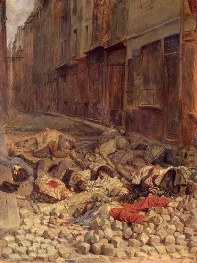 Barrikad i Rue de la Mortellerie, juni 1848 (Memory of Civil War) 1849 (olja på duk) av Jean Louis Ernest Meissonier