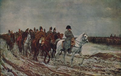 Napoleon under franska kampanjen 1814, 1864, c1915 av Jean Louis Ernest Meissonier