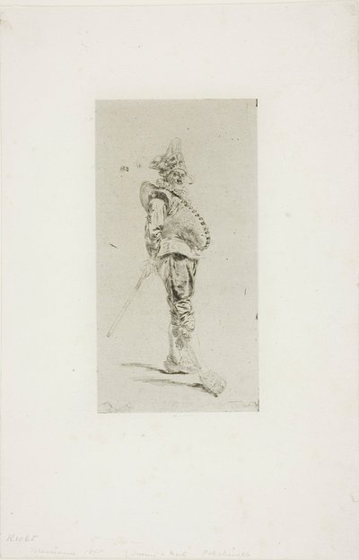 Punchinello av Jean Louis Ernest Meissonier