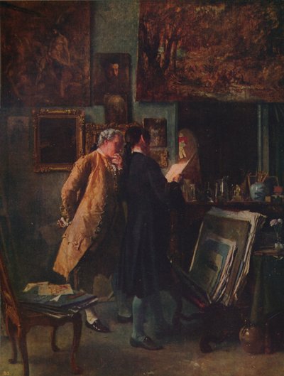 Trycksamlaren, c1850, c1915 av Jean Louis Ernest Meissonier