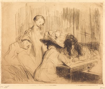 Ett dyk i Montmartre av Jean Louis Forain