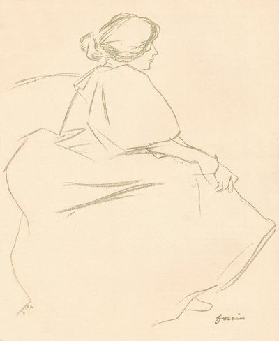 A Study In Crayon, c1872-1898, 1898 av Jean Louis Forain