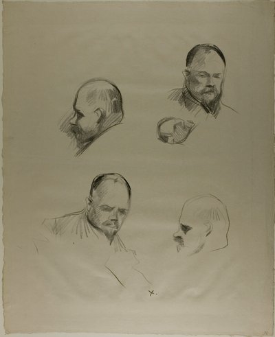 Ambroise Vollard, fyra skisser av Jean Louis Forain
