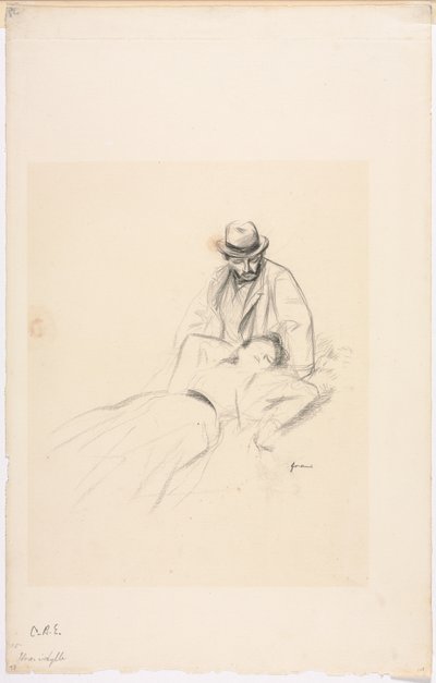 En idyll, fjärde kvartalet 1800-talet eller första tredje 1900-talet. av Jean Louis Forain