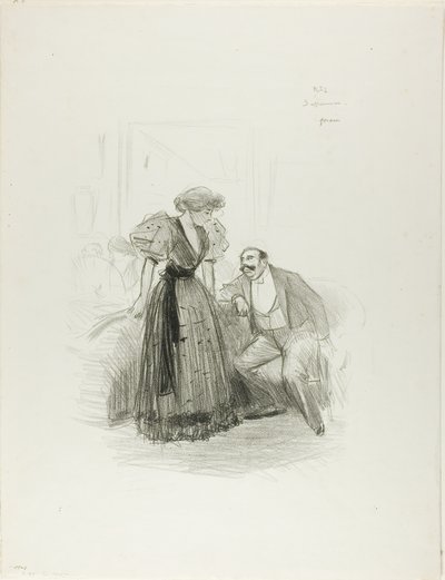 På en kvällsfest av Jean Louis Forain