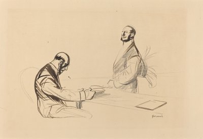 Bei der Konferenz, ca. 1919 von Jean Louis Forain