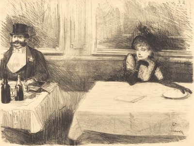 Vid restaurangen av Jean Louis Forain