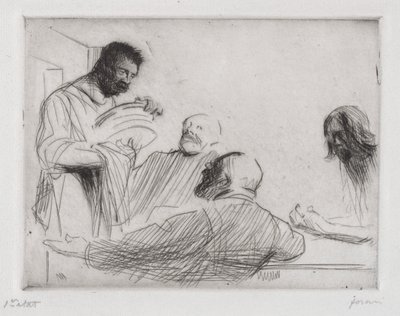 Innan middagen på Emmaus av Jean Louis Forain